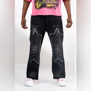 Watson BAGGY GREY CARPENTER DENIM PANTS 34